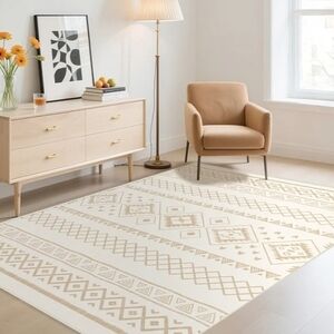 3' X 5' Area Rug Southwestern Design Home Decor Pottery Pattern